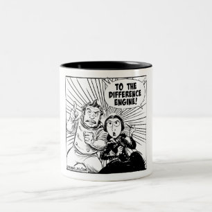 Zur Unterschied-Motor-Tasse Zweifarbige Tasse