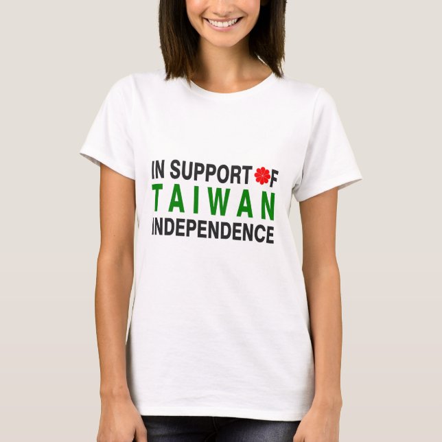 Zur Unterstützung Taiwan-Unabhängigkeit T-Shirt (Vorderseite)