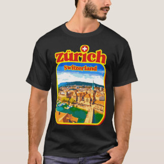 Zürich Alte Stadt Zürich Schifffahrtsgesellschaft  T-Shirt