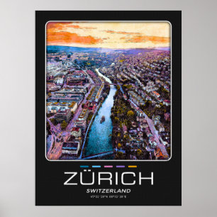 Zürich City Poster
