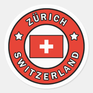 Zürich die Schweiz Runder Aufkleber