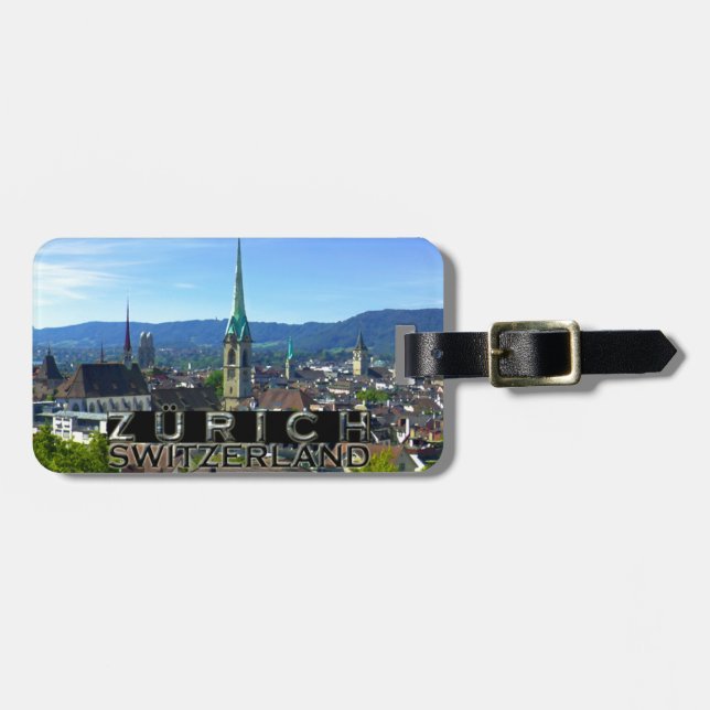 Zürich Gepäckanhänger (Vorderseite horizontal)