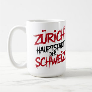 Zürich, Hauptstadt der Schweiz Kaffeetasse