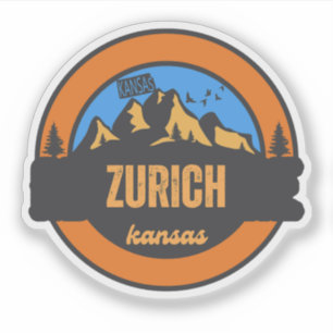 Zürich, Kansas Aufkleber