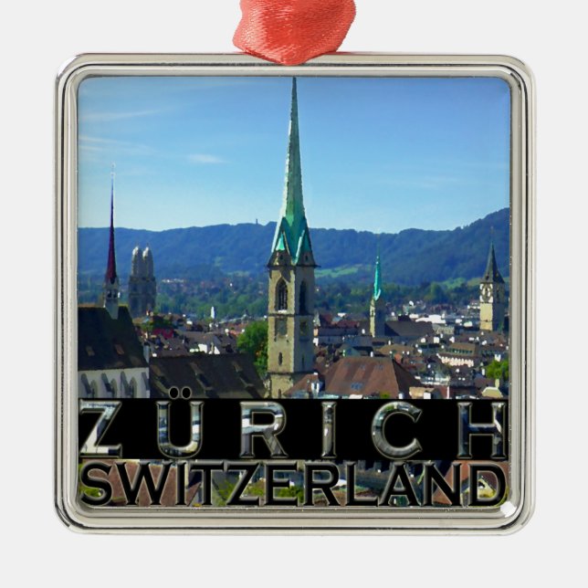 Zürich Ornament Aus Metall (Vorne)
