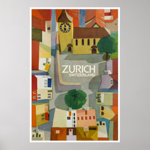 Zürich Poster Schweiz Kunst Druck Schweizer Malere