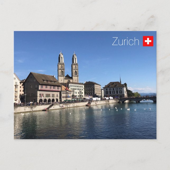 Zürich Postkarte (Vorderseite)
