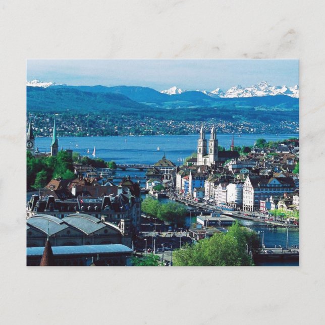 Zürich Postkarte (Vorderseite)