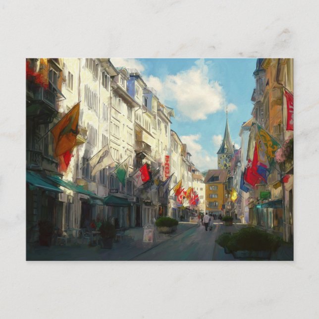 Zürich Postkarte (Vorderseite)
