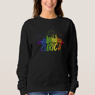 Zurich Pride Skyline Pride Parade Zurich Sweatshirt