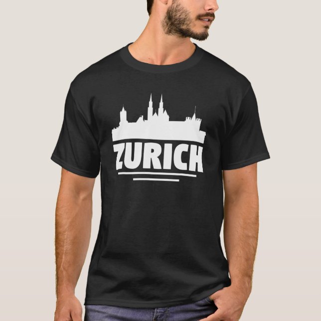 Zürich Schweiz 2 T-Shirt (Vorderseite)