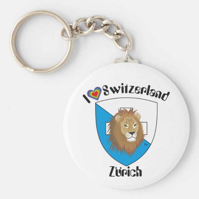 Zürich Schweiz æger Schlüsselanhänger (Vorne)