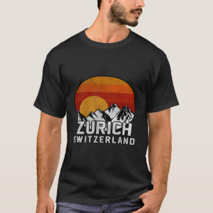Zürich Schweiz Berg T-Shirt