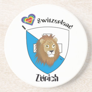 Zürich Schweiz BierŌ Sandstein Untersetzer