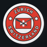 Zürich Schweiz Große Wanduhr<br><div class="desc">Zürich Schweiz</div>