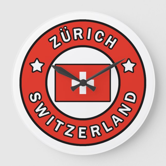Zürich Schweiz Große Wanduhr (Vorderseite)