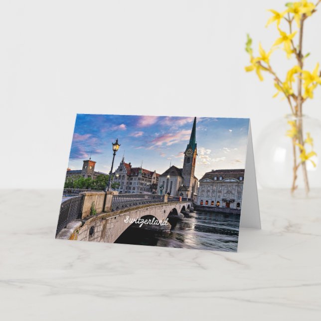 Zürich, Schweiz Karte (Gelbe Blume)