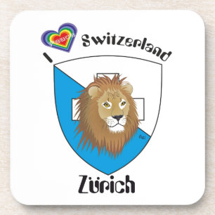 Zürich Schweiz Kork-Untersetzer Getränkeuntersetzer