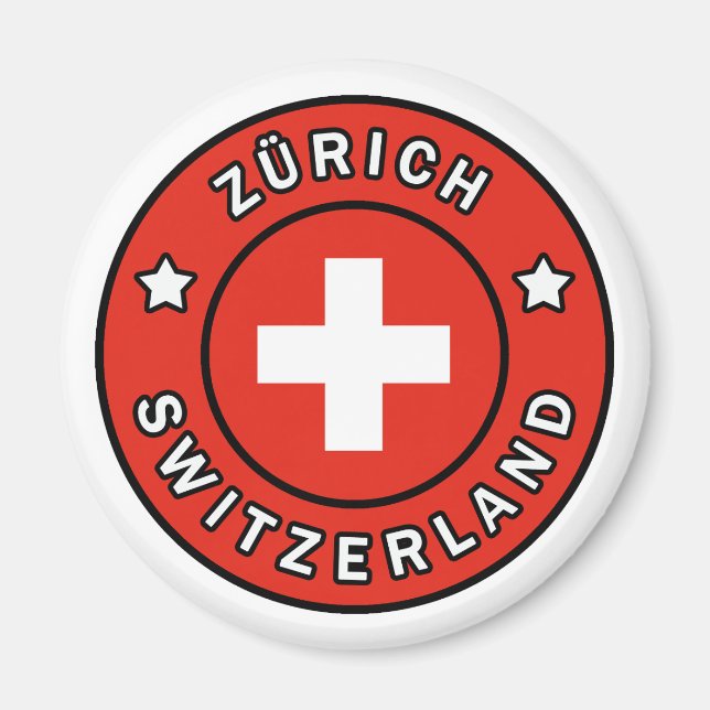 Zürich Schweiz Magnet (Vorne)