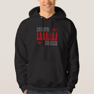 Zürich Schweiz Moderne Typografie Reise Design Hoodie