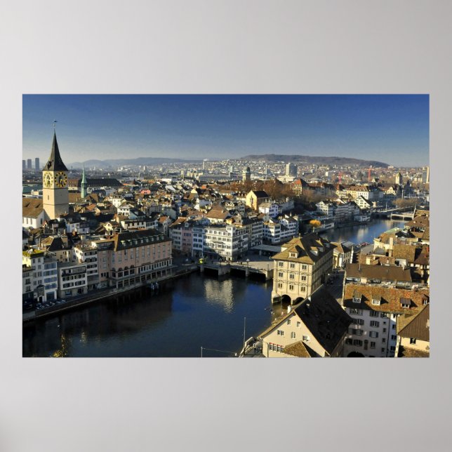 Zürich, Schweiz Poster (Vorne)