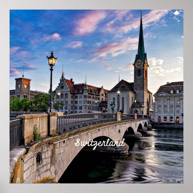 Zürich, Schweiz Poster (Vorne)