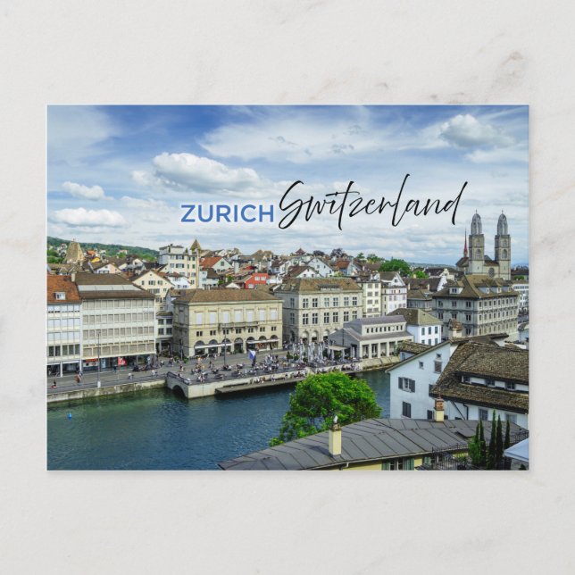 Zürich, Schweiz Postkarte (Vorderseite)