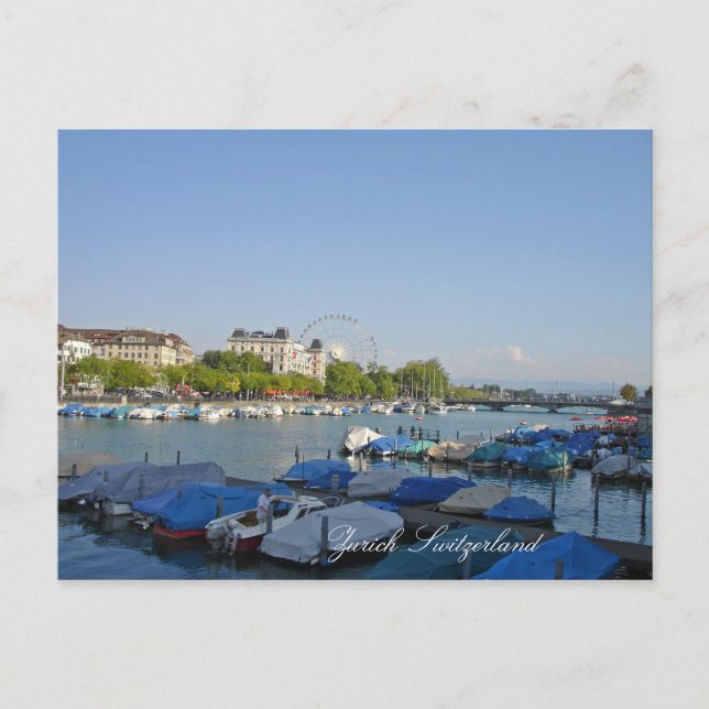 Zürich Schweiz Postkarte (Vorderseite)