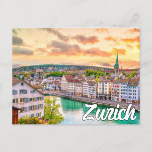 Zürich, Schweiz Postkarte