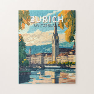 Zürich Schweiz Reise Kunst Vintage