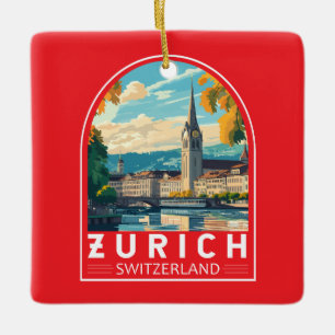 Zürich Schweiz Reisen Keramikornament