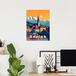 Zürich Schweiz Reisen Poster