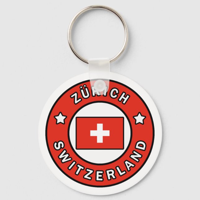 Zürich Schweiz Schlüsselanhänger (Vorderseite)