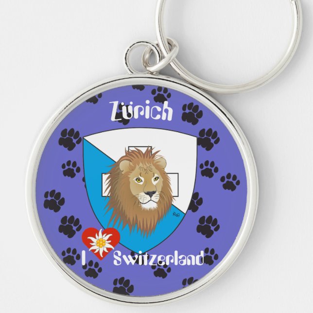 Zürich Schweiz Schweiz æger Schlüsselanhänger (Vorne)