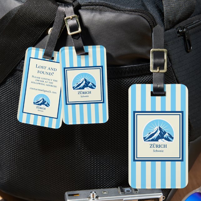 Zürich Schweiz Schweiz Berg Gepäckanhänger (Von Creator hochgeladen)
