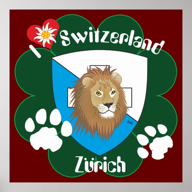 Zürich Schweiz Schweiz Poster (Vorne)