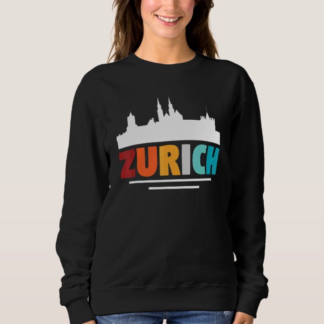 Zürich Schweiz Sweatshirt (Vorderseite)