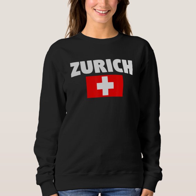 Zürich Schweiz Sweatshirt (Vorderseite)