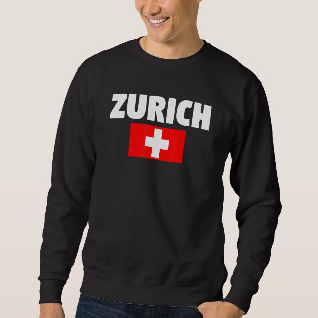 Zürich Schweiz Sweatshirt (Vorderseite)