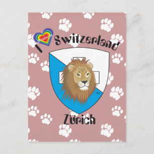 Zürich Schweiz Switzerland Postkarte