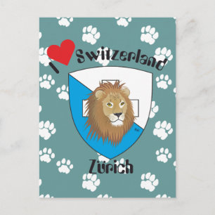 Zürich Schweiz Switzerland Postkarte