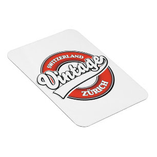 Zürich Schweiz Vintages Logo Magnet