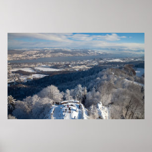 Zürich Schweiz Winter Poster