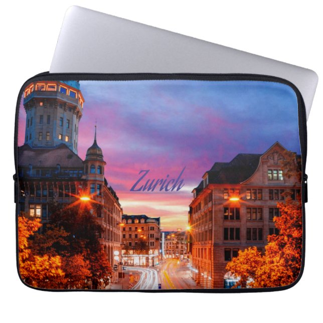 Zurich Switzerland Sunset Laptopschutzhülle (Vorderseite)