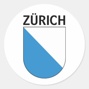 Zürichisches Wappen Runder Aufkleber