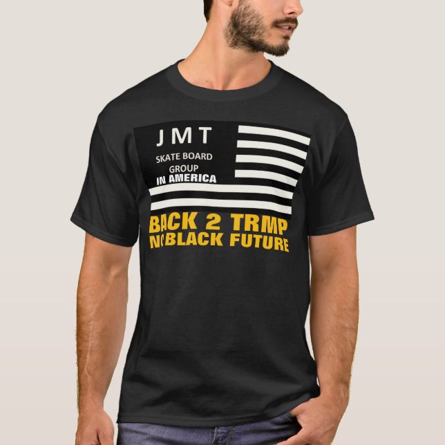ZURÜCK 2 KEINE ZUKUNFT. Basic Dunkles T-Shirt (Vorderseite)