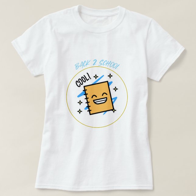 Zurück 2 Schule Cool School Beginnen T - Shirt (Design vorne)