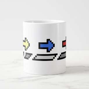 ZURÜCK! - 6, 10 oder 20 oz. (3 Pfeile) Tasse