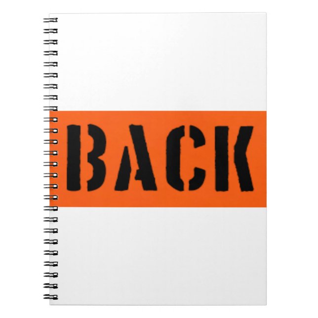 Zurück an der Vorderseite Notizblock (Vorderseite)