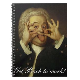 Zurück an die Arbeit - Bach-Notebook Notizblock